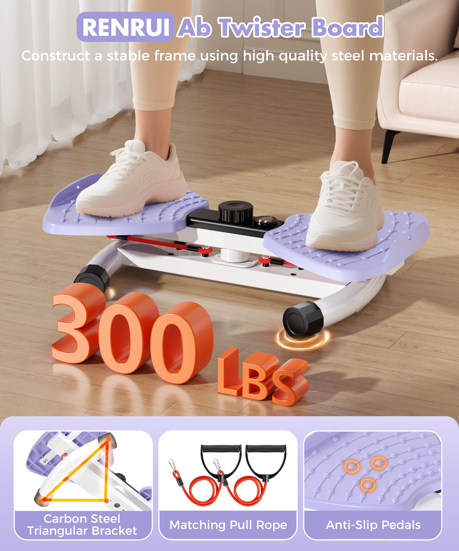 Waist Twister Exercise Machine, Purple