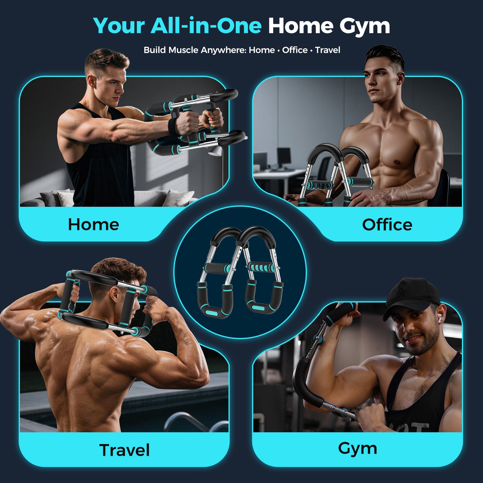 Twister Arm Trainer, Chest Workout Equipment, Blue