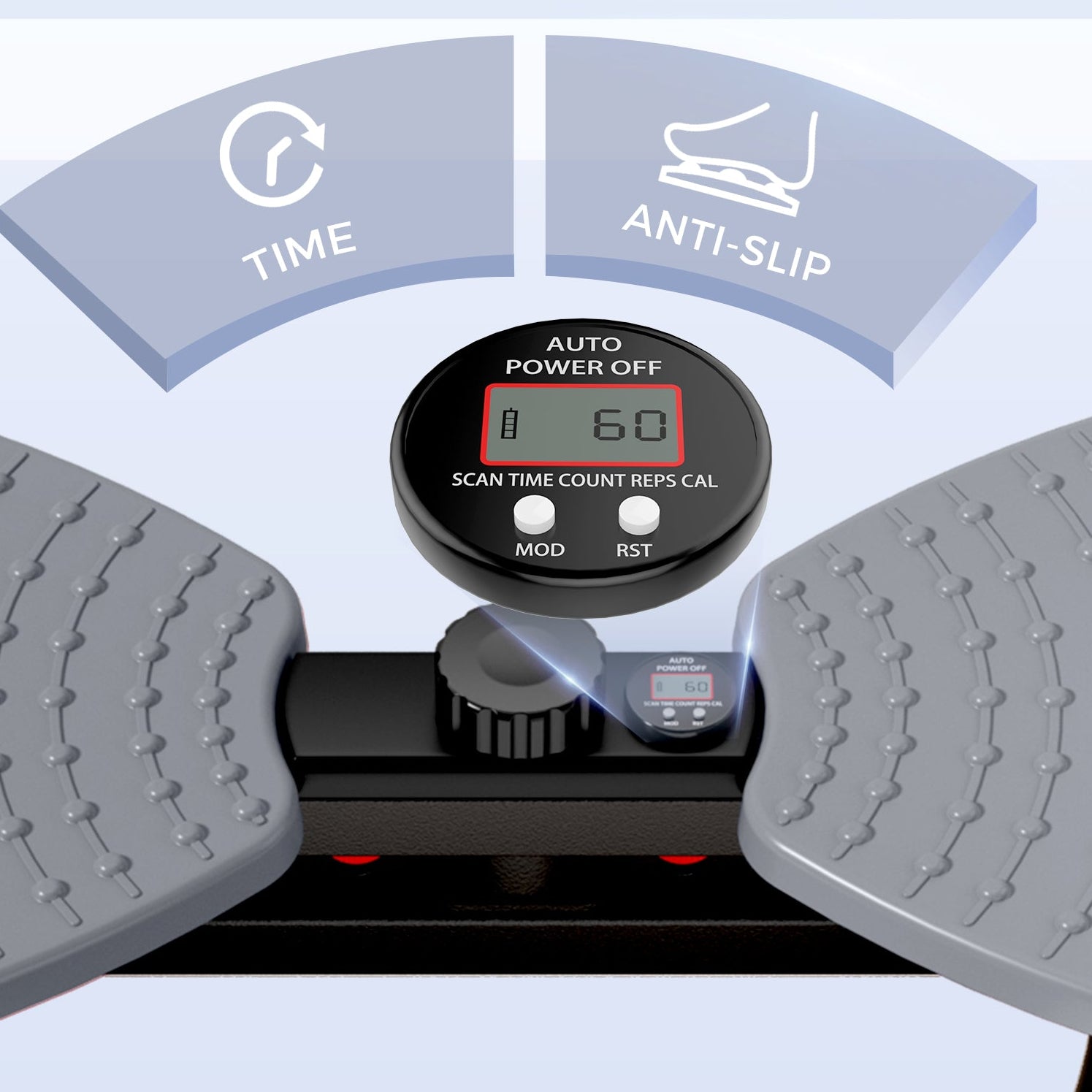 Waist Twister Exercise Machine, Grey