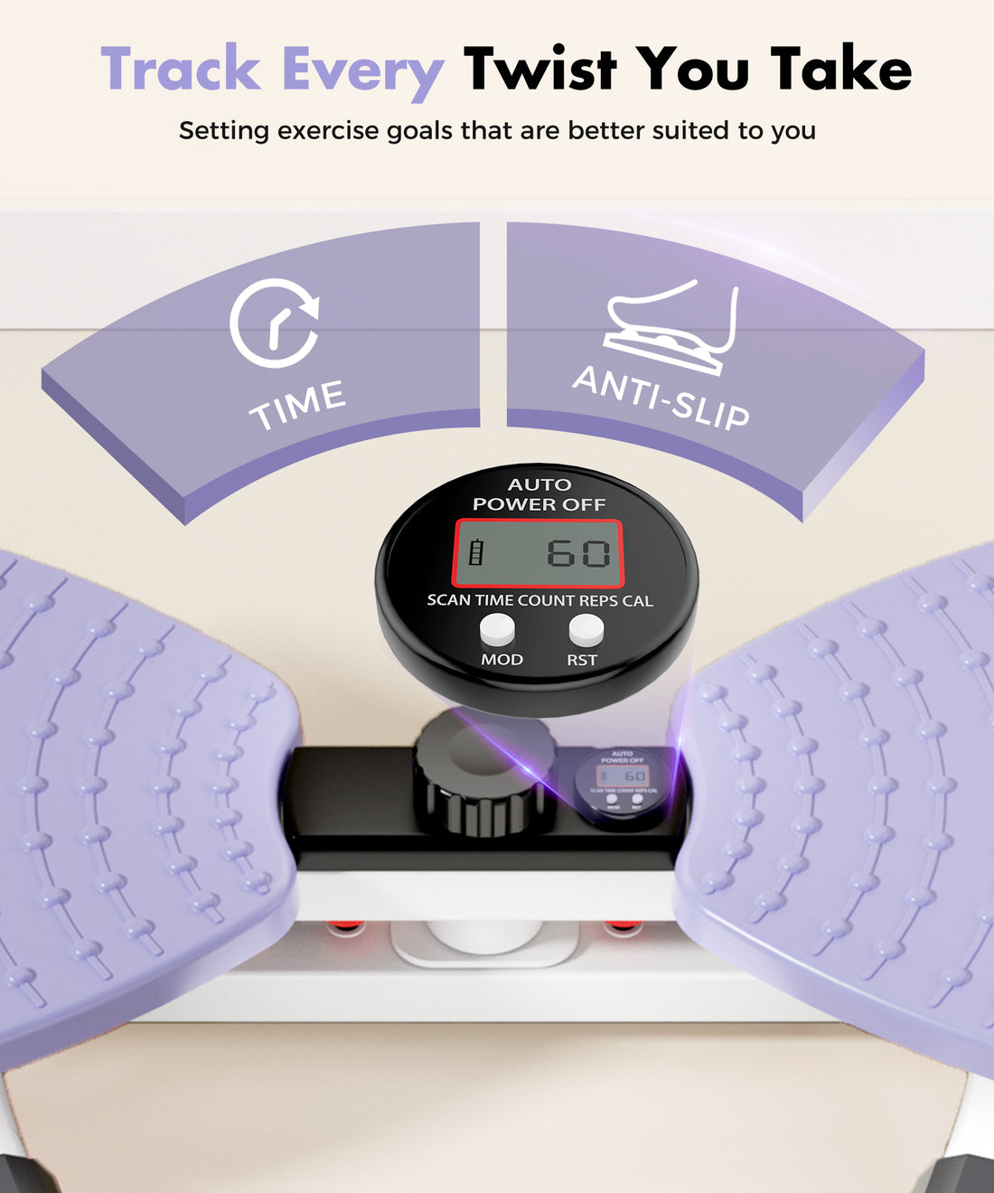 Waist Twister Exercise Machine, Purple